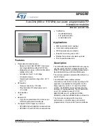 Предварительный просмотр 1 страницы ST SPSGRF Datasheet