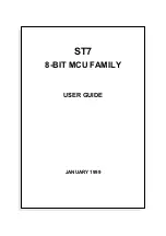 ST ST7 Series User Manual preview