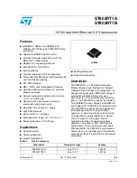 ST ST802RT1A Operation Manual предпросмотр