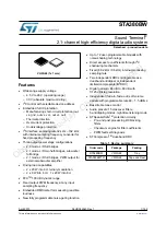 ST STA380BW Manual preview