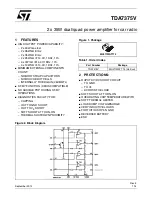 ST TDA7375V Manual preview