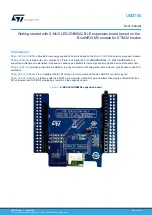 ST X-NUCLEO-IDB05A2 User Manual предпросмотр