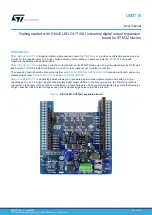 ST X-NUCLEO-OUT10A1 User Manual preview