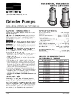 STA-RITE 12SG1-1011 Installation, Operation & Parts Manual предпросмотр