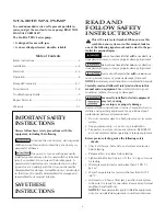 Preview for 2 page of STA-RITE 5TPRAYF-156 Owner'S Manual