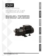 Preview for 1 page of STA-RITE BOOST-RITE EVO Installation Manual