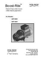 Preview for 1 page of STA-RITE Boost-Rite S4P100M Manual