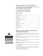 Preview for 2 page of STA-RITE HRPB20 Owner'S Manual