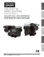 Preview for 1 page of STA-RITE S5P1R-VS Installation Manual