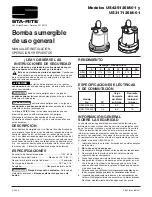 Preview for 5 page of STA-RITE US425125M-01 Installation, Operation & Parts Manual