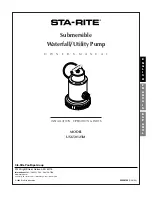 STA-RITE US650125M Owner'S Manual preview