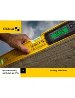 Stabila 196 electronic IP65 Operating Instructions Manual preview