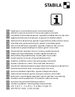 Preview for 12 page of Stabila LAX 200 Operating Instructions Manual