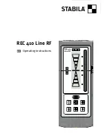 Предварительный просмотр 1 страницы Stabila REC 410 Line RF Operating Instructions Manual