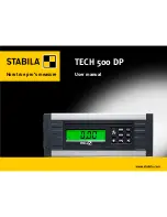 Preview for 1 page of Stabila TECH 500 DP User Manual