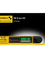 Stabila TECH 700 DA User Manual preview