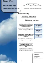 Preview for 1 page of Stabilezelte Giant Pro 6m Series Assembly Instructions Manual