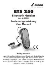 Предварительный просмотр 1 страницы stabo BTS 250 User Manual