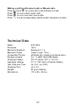 Предварительный просмотр 22 страницы stabo BTS 3500 User Manual