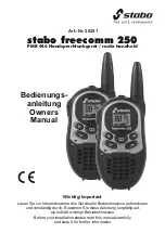 stabo freecomm 250 Owner'S Manual preview