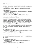 Preview for 12 page of stabo freecomm 600 PMR 446 Owner'S Manual