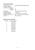 Preview for 17 page of stabo freecomm 600 PMR 446 Owner'S Manual