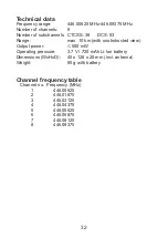 Preview for 32 page of stabo freecomm 600 PMR 446 Owner'S Manual