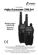 stabo freecomm 700 Owner'S Manual preview