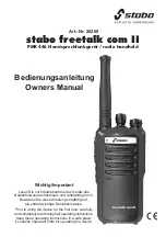 Предварительный просмотр 1 страницы stabo freetalk com II Owner'S Manual