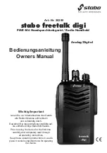 Предварительный просмотр 1 страницы stabo freetalk digi Owner'S Manual