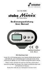 Предварительный просмотр 1 страницы stabo Minix User Manual