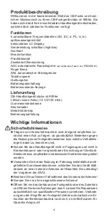 Preview for 4 page of stabo xh 9006e Operating Instructions Manual