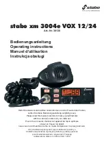 stabo xm 3004e VOX 12/24 Operating Instructions Manual preview