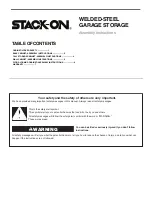 Предварительный просмотр 1 страницы Stack-On GCB-2SF-BB Assembly Instructions Manual