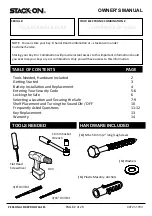 Preview for 2 page of Stack-On PFS-012-BG-E Owner'S Manual