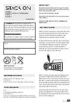 Preview for 1 page of Stack-On PS-1808-E Instructions Manual