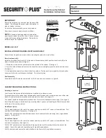 Stack-On SECURITY PLUS Installation Instructions Manual preview