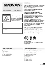 Предварительный просмотр 1 страницы Stack-On TDS-42-SG-E-S Instructions Manual