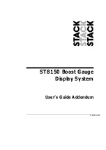 Preview for 1 page of Stack ST8150 User Manual Addendum