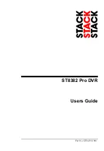 Preview for 1 page of Stack ST8382 Pro DVR User Manual