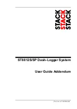 Preview for 1 page of Stack ST8812S User Manual Addendum