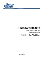 Staco Energy UNISTAR SB-NET User Manual preview