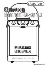 Preview for 1 page of Stadium MUSICBOX User Manual