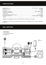 Preview for 2 page of Stadium PARTYMAKER 3 User Manual