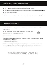 Preview for 7 page of Stadium PARTYMAKER 3 User Manual