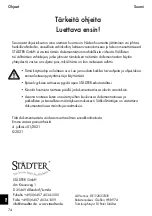 Preview for 74 page of STADTER 330078 Operating Instructions Manual