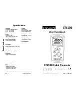 Предварительный просмотр 1 страницы Stafford Instruments ST610B User Handbook