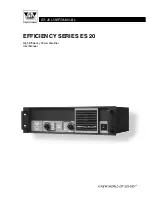 Preview for 1 page of Stage Accompany EFFICIENCY SERIES ES 20 User Manual