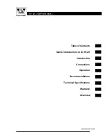 Preview for 3 page of Stage Accompany EFFICIENCY SERIES ES 20 User Manual