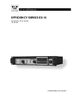 Stage Accompany ES 10 SERIES User Manual preview